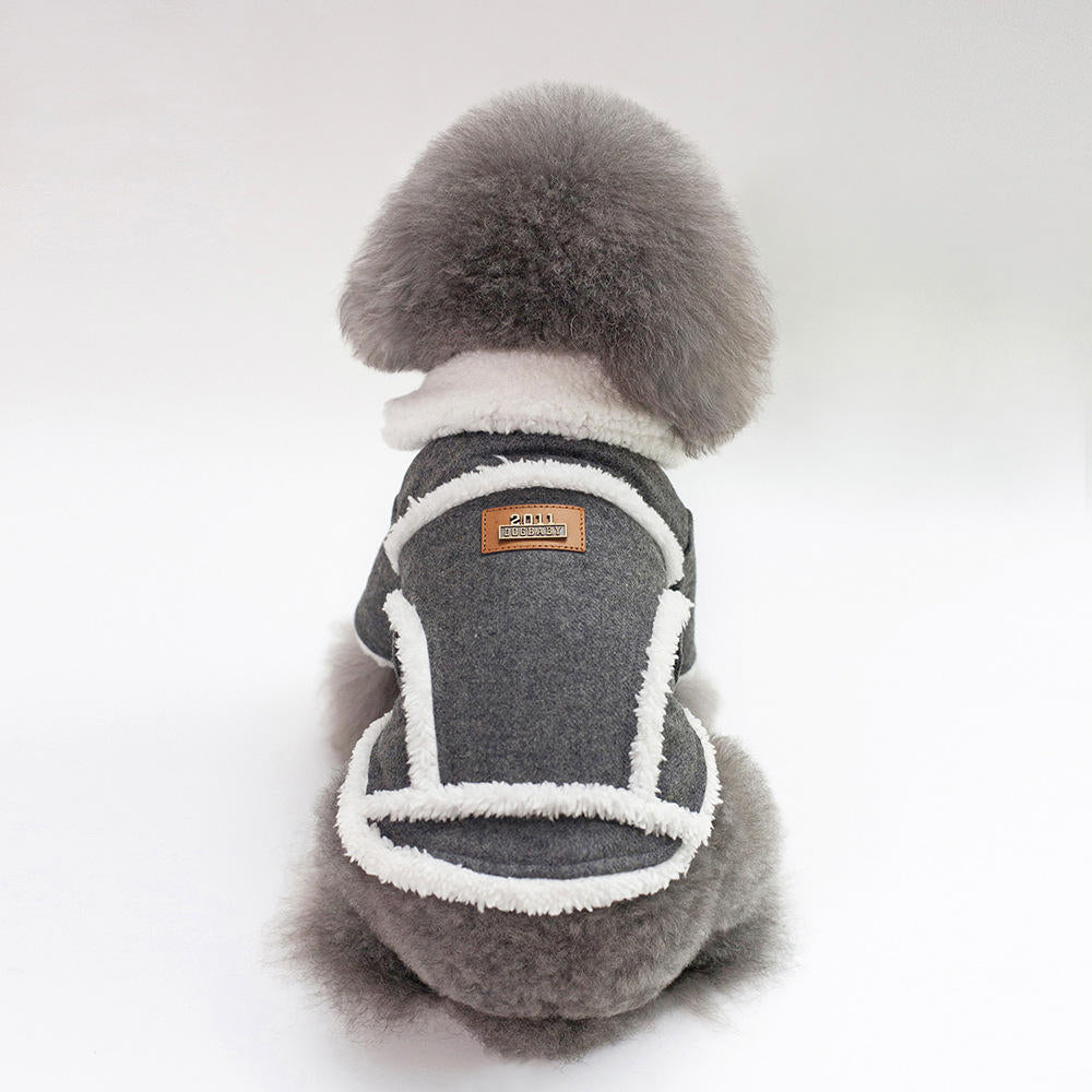 Autumn Winter Pet Clothes Dog Woollen Coats Image 2