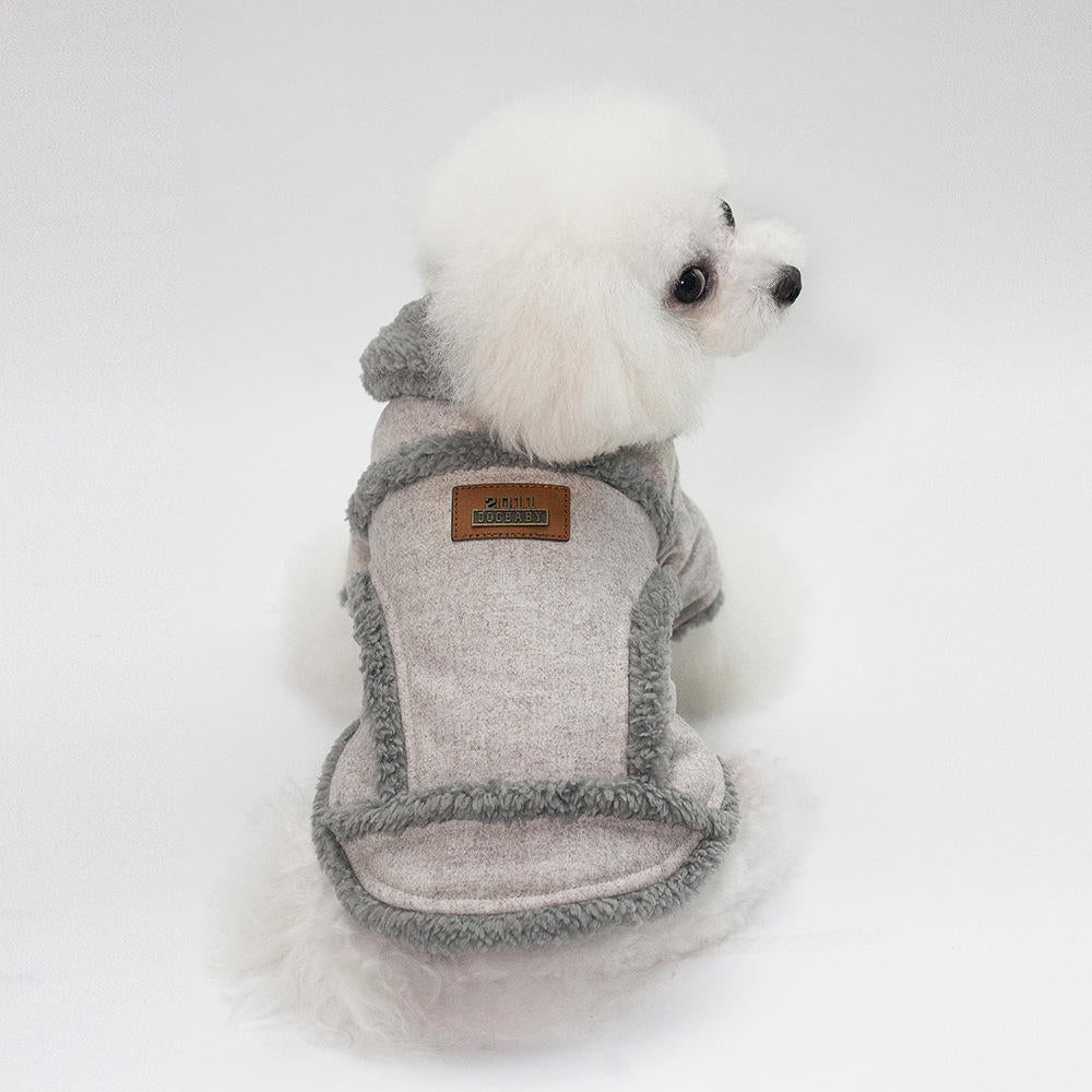 Autumn Winter Pet Clothes Dog Woollen Coats Image 3