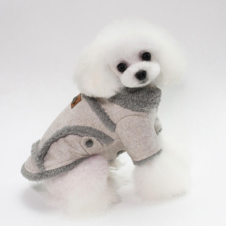 Autumn Winter Pet Clothes Dog Woollen Coats Image 4