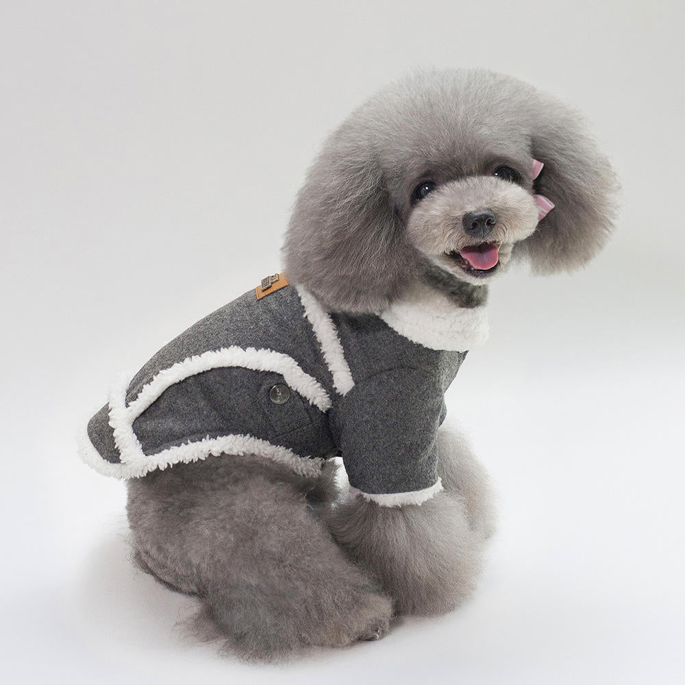 Autumn Winter Pet Clothes Dog Woollen Coats Image 5