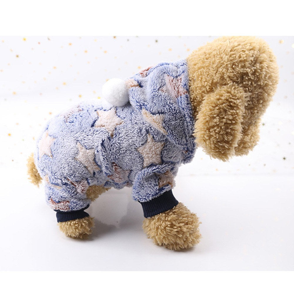 Autumn Winter Dog HoodieCute Sweater,Warm Pet Outfits Clothes Image 3