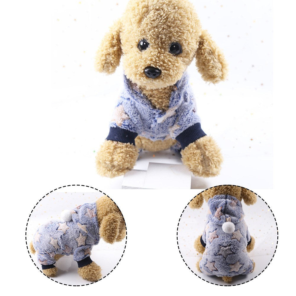 Autumn Winter Dog HoodieCute Sweater,Warm Pet Outfits Clothes Image 6