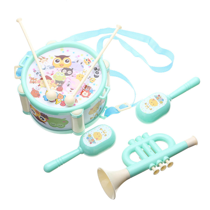 Baby Double-Sided Trumpet Sand Hammer Hand Drums Orff Musical Instruments Educational Toys Image 12