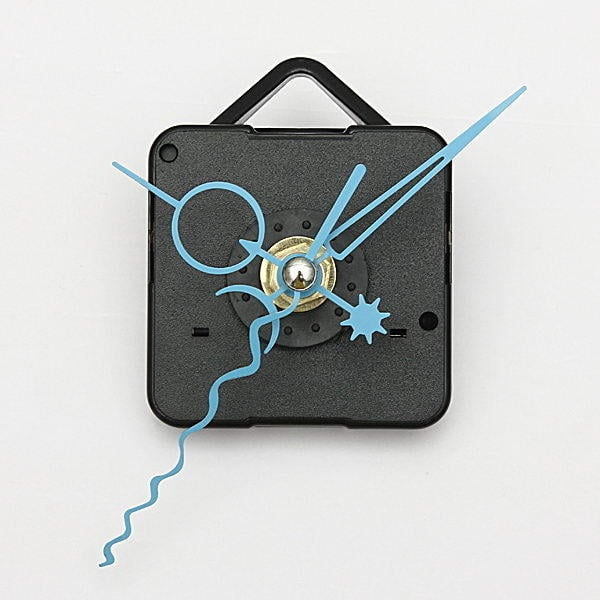 Blue Hands DIY Quartz Black Wall Clock Spindle Movement Mechanism Image 6