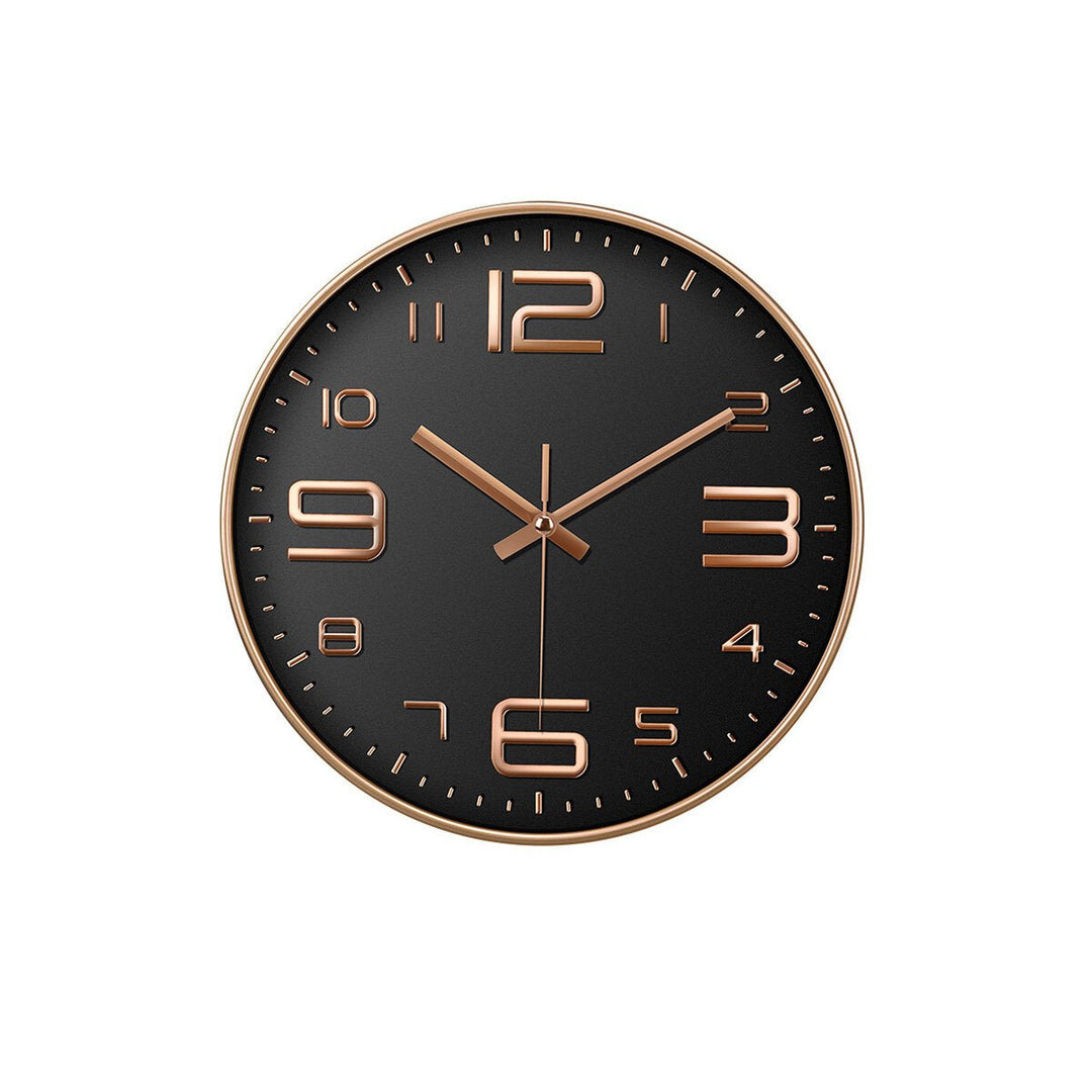 Black/Golden 12inch/30cm Wall Clock Silent ABS Wall Clocks Image 5