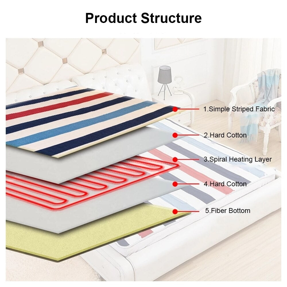 Blanket Heated 220v Electric Sheet Thicker Electric Mattress Thermostat Electric Blanket Security Electric Heating Image 6