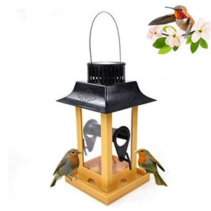 Bird Feeder Water with LED Light Hanging Garden Yard Outside Bird Drinker Tools for Yard Garden Outdoor Decoration Image 1