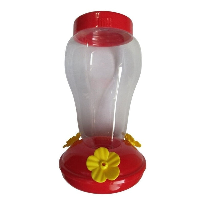 Bird Water Feeder Bottle Hanging Hummingbird Feeder Garden Outdoor Plastic Flower Iron Hook Bird Feeder For Image 5