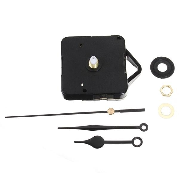 Black Hands DIY Quartz Clock Silent Movement Kit Image 2