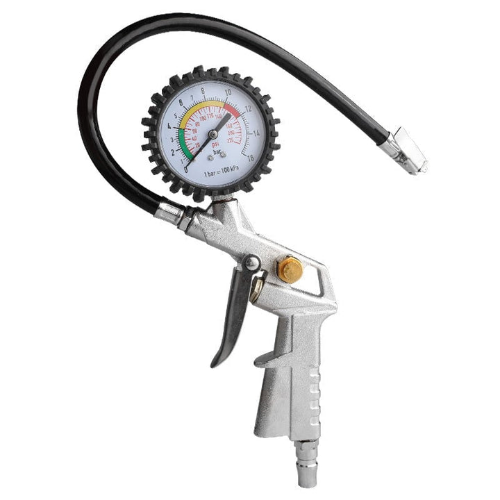 Car Tyre Pressure Gauge With Rubber Hose For Automotive Repair Image 1