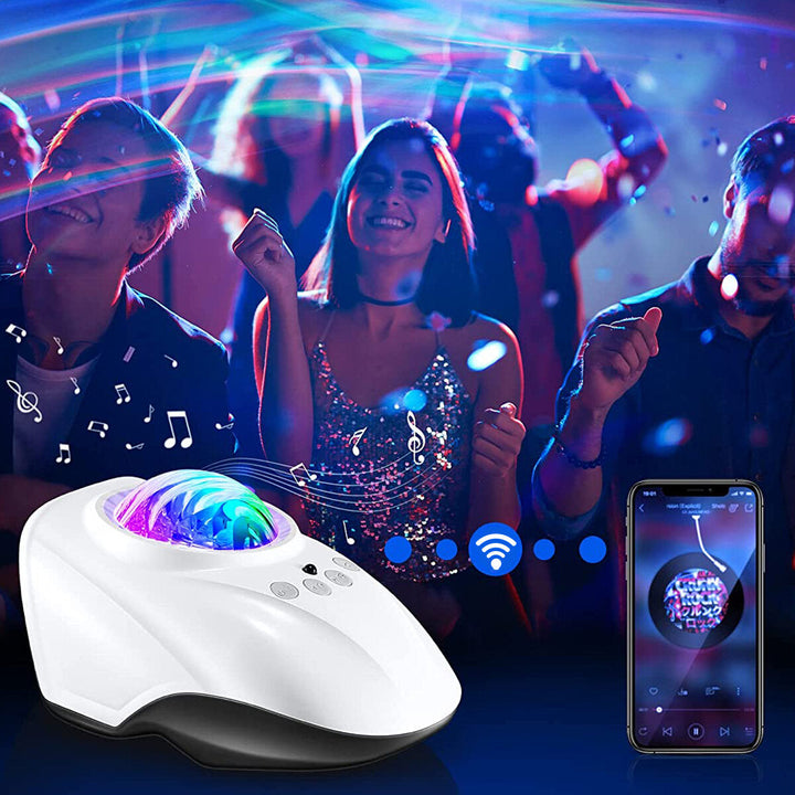 Bluetooth Star Projector Speaker Music Player White Noise Star Light Projector Night Light Projector Image 3