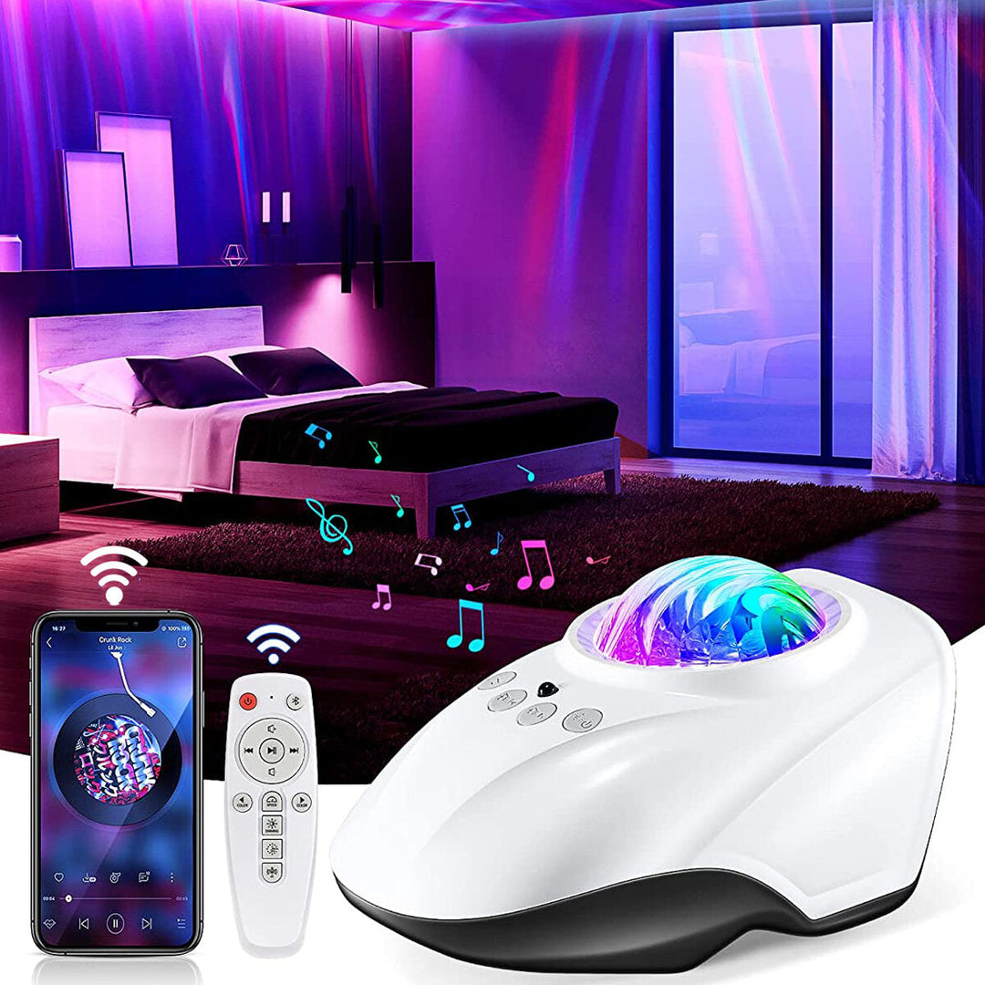 Bluetooth Star Projector Speaker Music Player White Noise Star Light Projector Night Light Projector Image 4