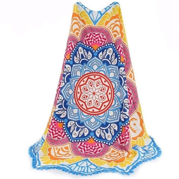 Bohemian Tapestry Totem Lotus Beach Towels Yoga Mat Camping Mattress Bikini Cover Image 2