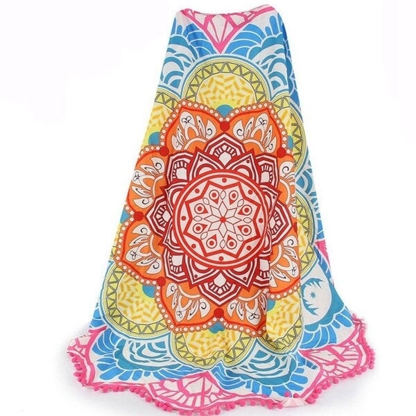 Bohemian Tapestry Totem Lotus Beach Towels Yoga Mat Camping Mattress Bikini Cover Image 8