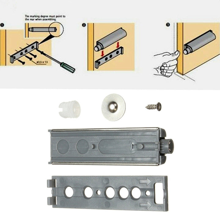 Cabinet Push Open Catch Touch Latch Magnetic Tip Damper Buffer Drawer Door to System Image 5