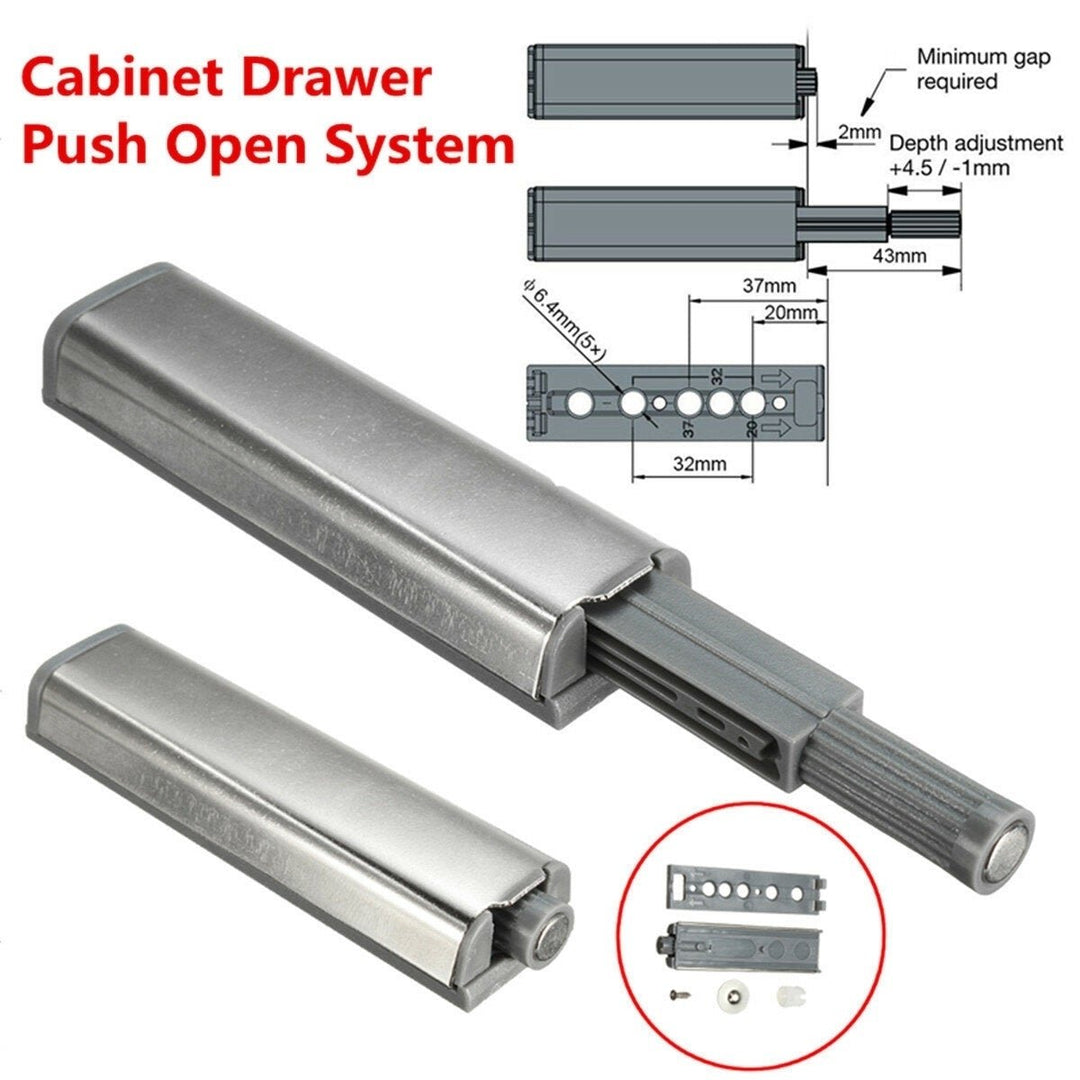 Cabinet Push Open Catch Touch Latch Magnetic Tip Damper Buffer Drawer Door to System Image 6