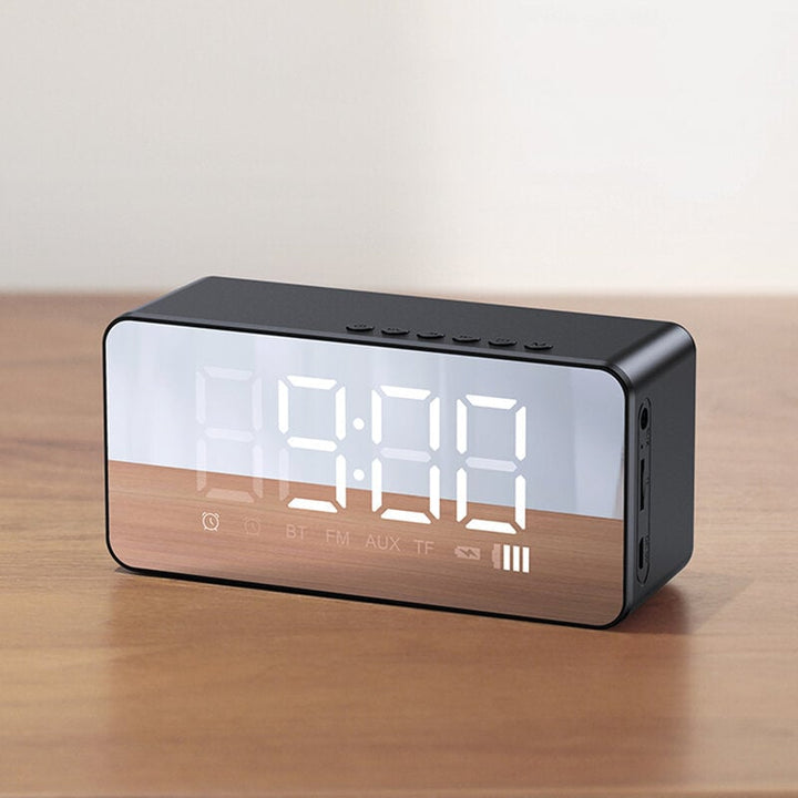 BT 5.0 Multi-functional Alarm Clock Wireless Speaker Support BT 5.0/TF Card/AUX Play Mode Image 2