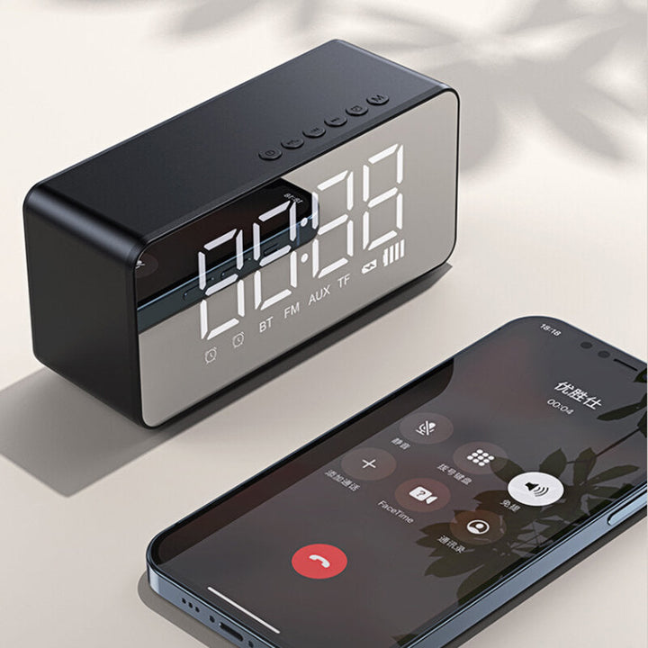 BT 5.0 Multi-functional Alarm Clock Wireless Speaker Support BT 5.0/TF Card/AUX Play Mode Image 3