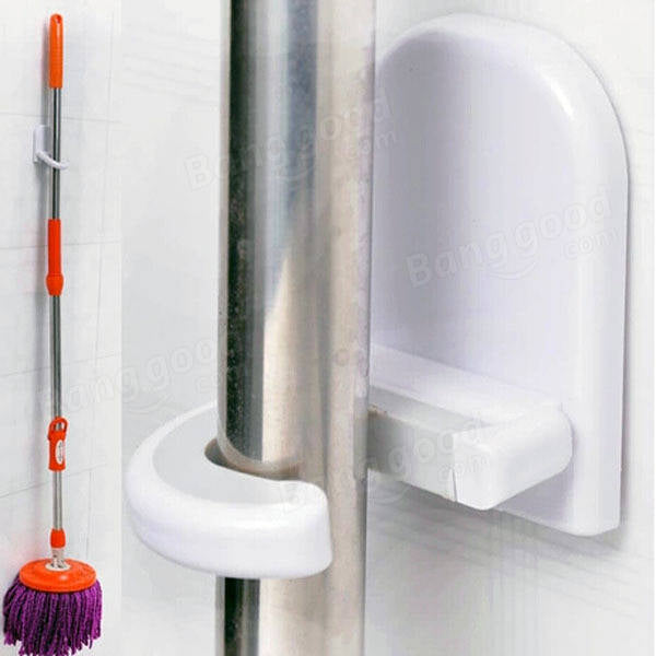 C Shape Multi-function Mop Broom Hook Strong Glue Stickup Hanger Image 9