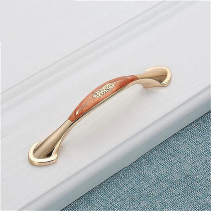 Cabinet Door Handle Amber Green Red Bronze American Simple Drawer Surface Mounted Single Hole Furniture Solid Image 9