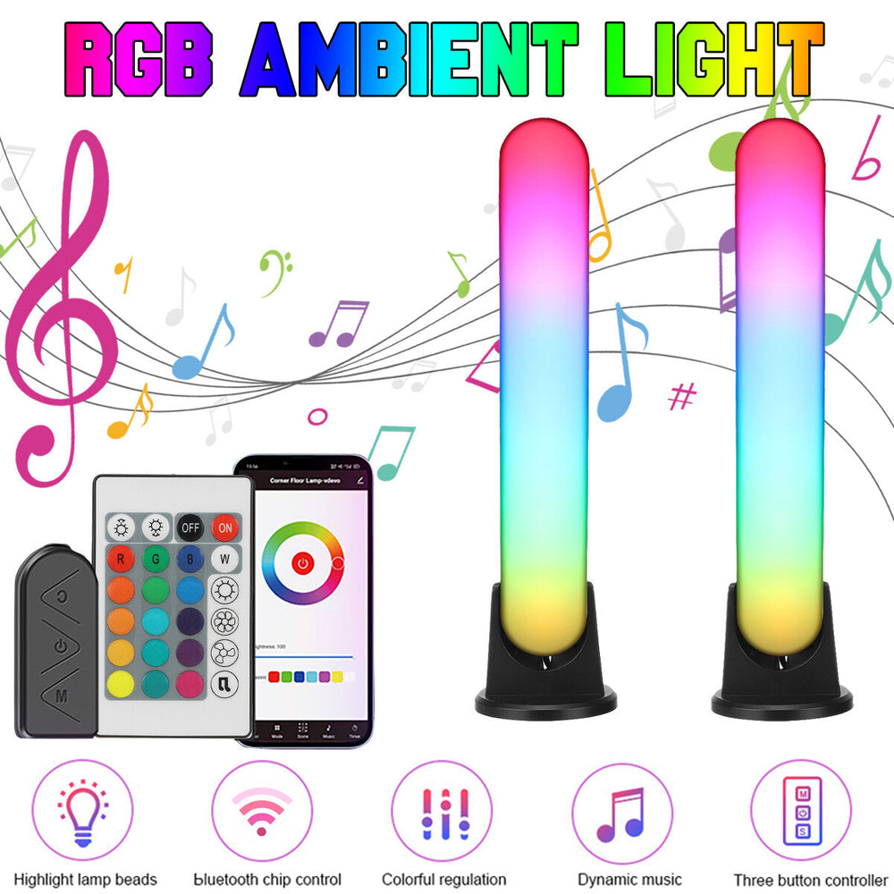 Bluetooth RGB LED Ambient Light Microphone Music APP Control Fill Light Image 2