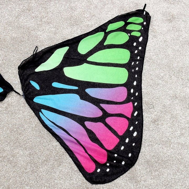 Butterfly Wing Bohemian Chiffon Beach Towel Women Shawl Skirt Tapestry Image 7