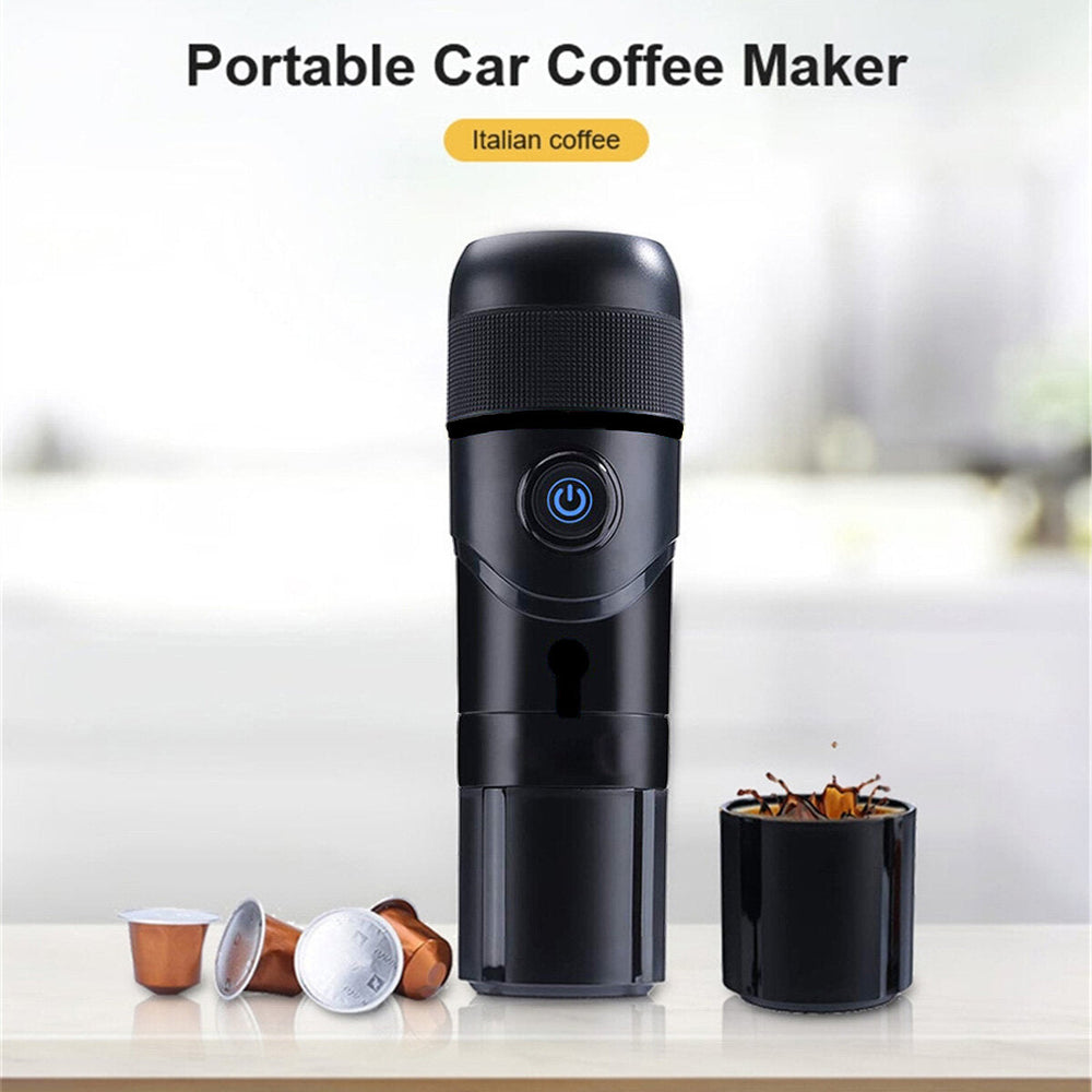 Car Capsule Coffee Machine Electric Large Capacity Outdoor Portable Travel Home Coffee Machine,80W 60ml Image 2