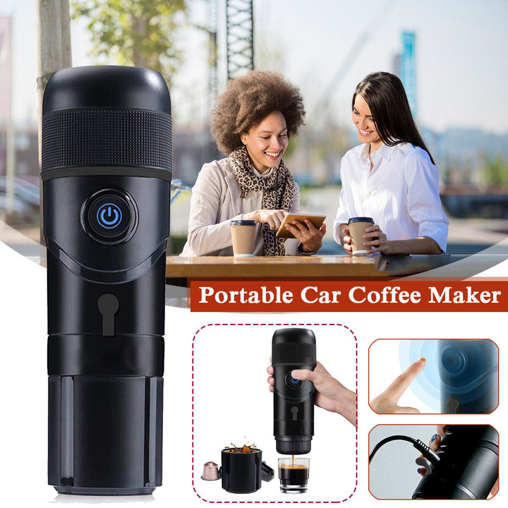 Car Capsule Coffee Machine Electric Large Capacity Outdoor Portable Travel Home Coffee Machine,80W 60ml Image 6