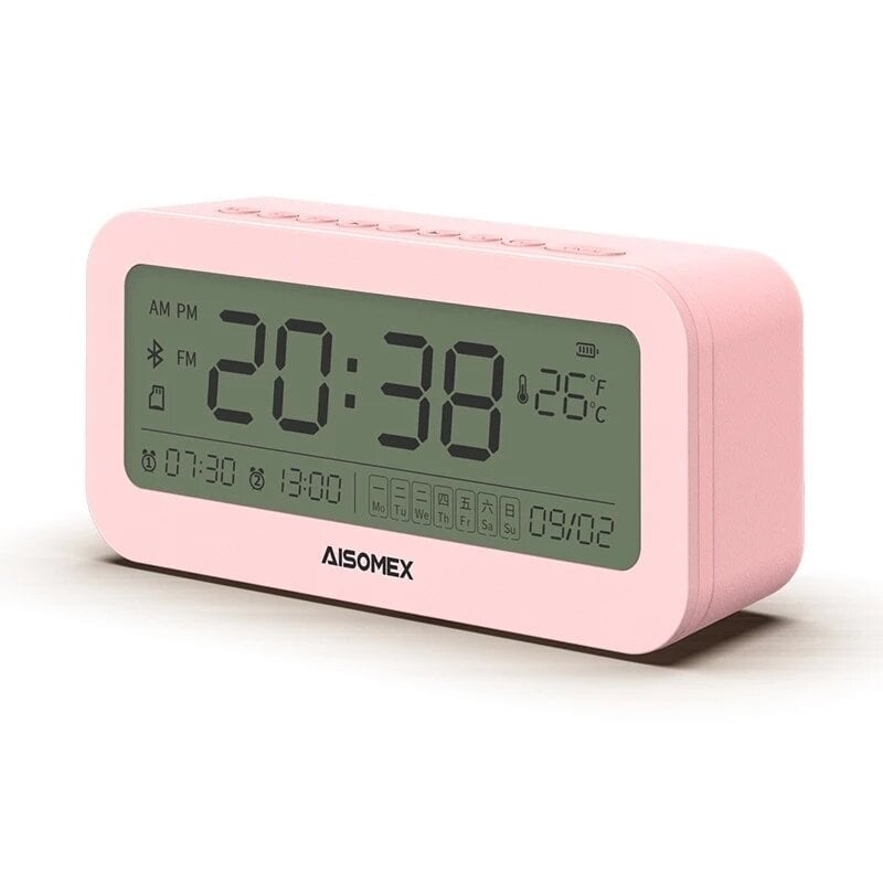 Bluetooth Speaker LED Screen Alarm Clock Day Demperature Display 3 Mode Night Light Outdoor Stereo Subwoofer Image 1