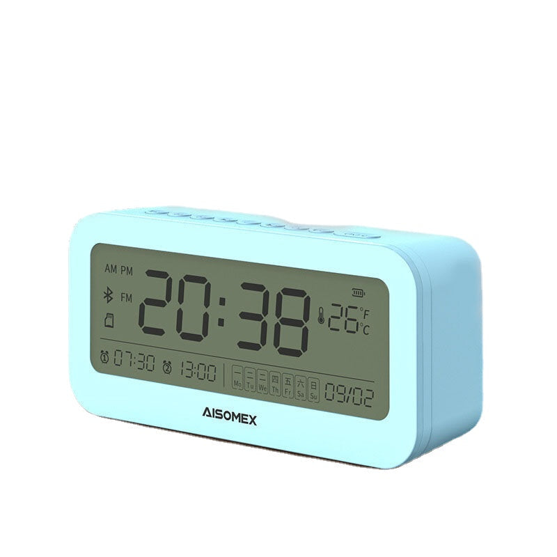 Bluetooth Speaker LED Screen Alarm Clock Day Demperature Display 3 Mode Night Light Outdoor Stereo Subwoofer Image 2