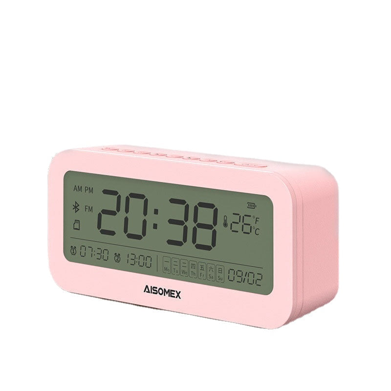 Bluetooth Speaker LED Screen Alarm Clock Day Demperature Display 3 Mode Night Light Outdoor Stereo Subwoofer Image 3