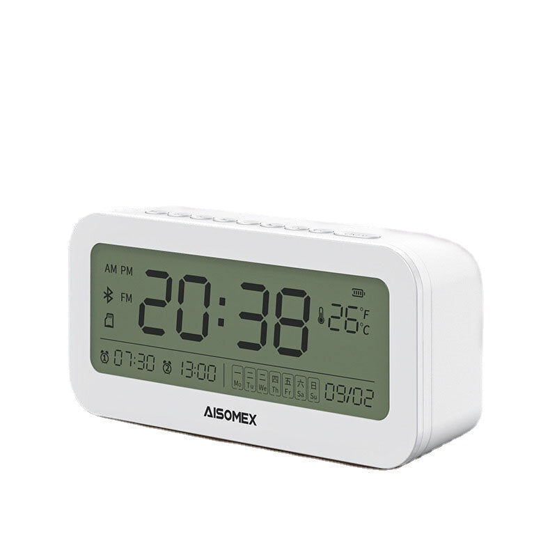 Bluetooth Speaker LED Screen Alarm Clock Day Demperature Display 3 Mode Night Light Outdoor Stereo Subwoofer Image 4