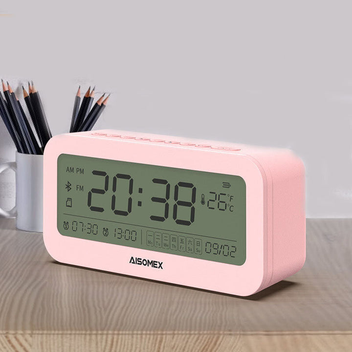 Bluetooth Speaker LED Screen Alarm Clock Day Demperature Display 3 Mode Night Light Outdoor Stereo Subwoofer Image 7