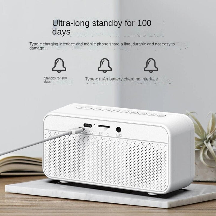 Bluetooth Speaker LED Screen Alarm Clock Day Demperature Display 3 Mode Night Light Outdoor Stereo Subwoofer Image 9