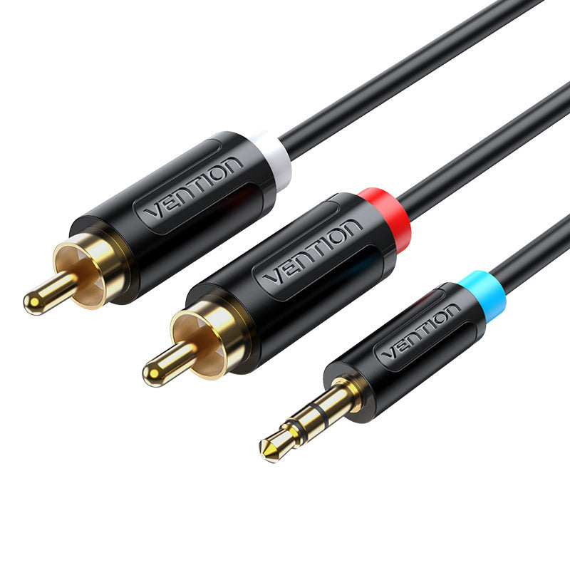 Cable 3.5mm Jack to 2RCA Audio HiFi Stereo Cable for Smartphone Amplifier Subwoofer Home Theater DVD VCD AUX Cable Image 1