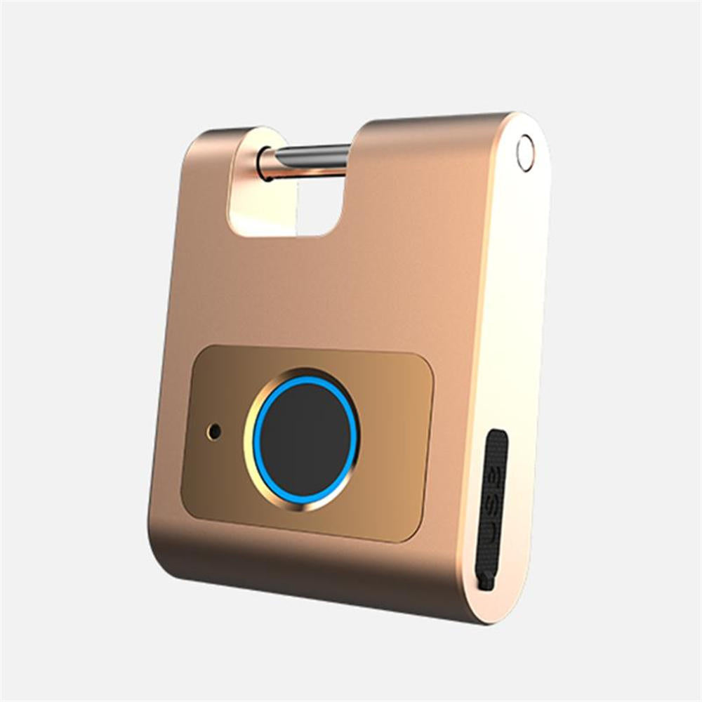 bluetooth Outdoor Portable Intelligent Small Door Lock Phone App Software Control Fingerprint Padlock For Smart Home Image 3