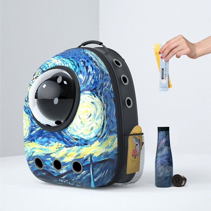 Cat Carrier Bag Waterproof Breathable Backpack Bag Space Capsule for Pet Outdoor Image 4