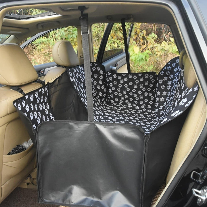 Cat Caw Rear Row Two-seater Car Pet Mat With Net Car Waterproof Dog Pad Image 3