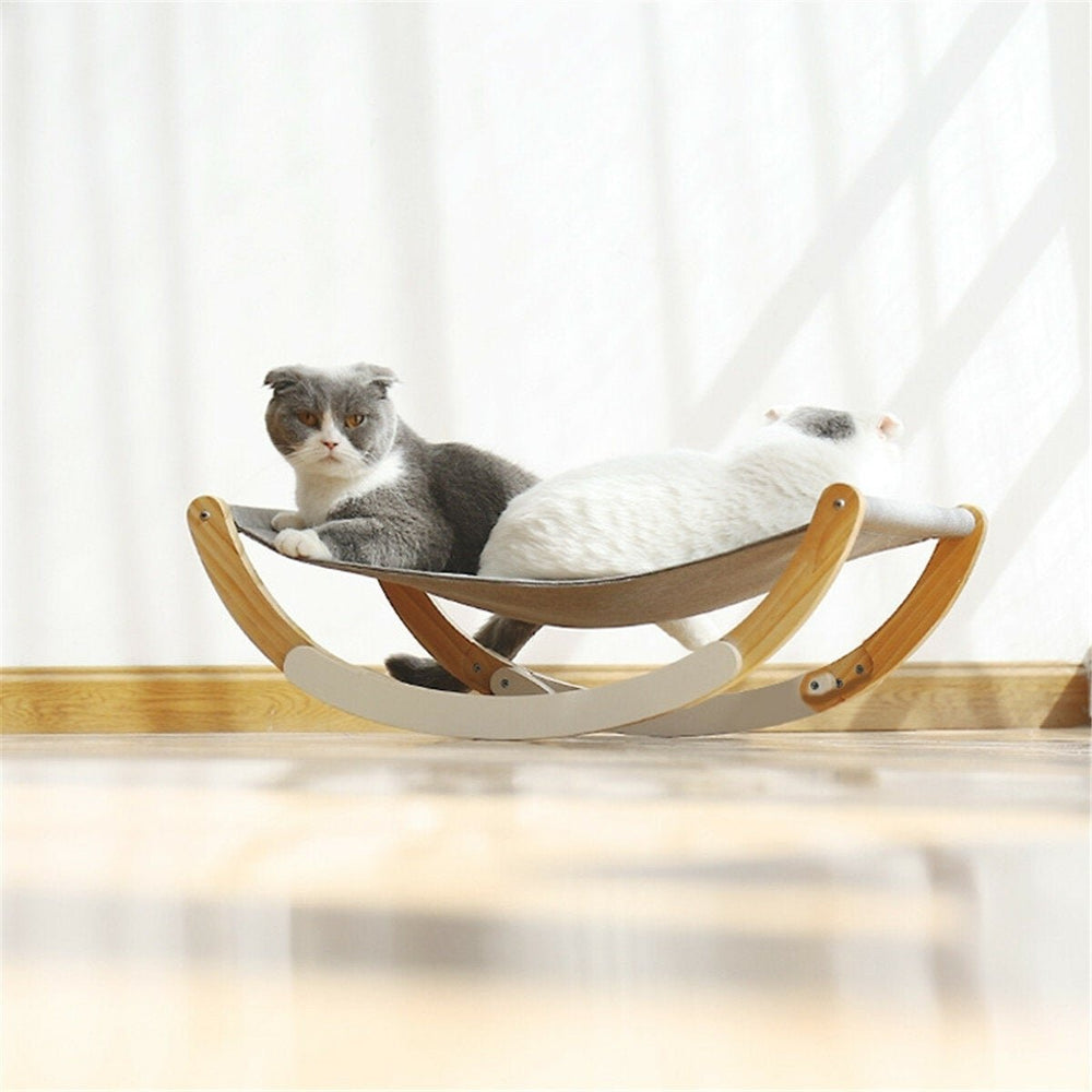 Cat Hammock Breathable Cloth Pet Cradle Sturdy Shaker Bed for Pet Supplies Image 2