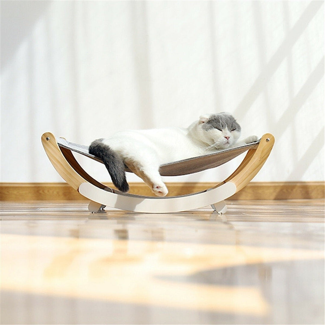 Cat Hammock Breathable Cloth Pet Cradle Sturdy Shaker Bed for Pet Supplies Image 3