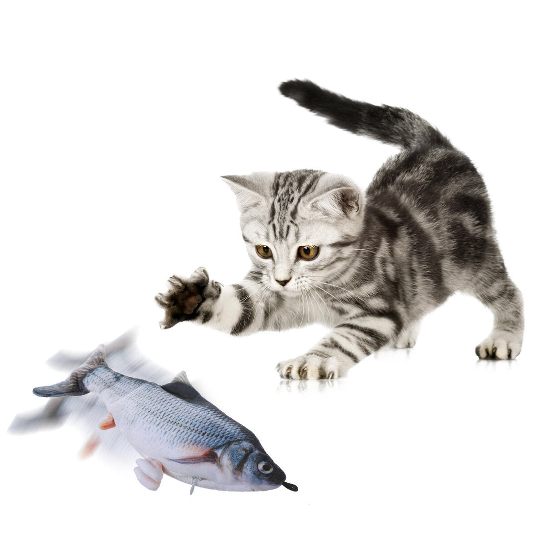 Cat Fish USB Charging Pet Supplies Puppy Toy Dog Playing Fishing Removable Washable Image 5