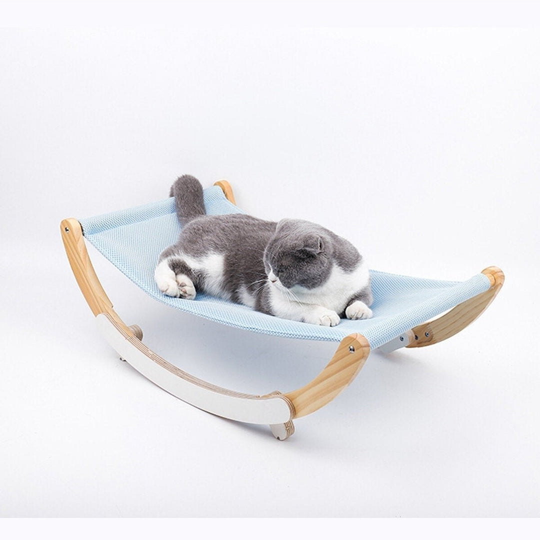 Cat Hammock Breathable Cloth Pet Cradle Sturdy Shaker Bed for Pet Supplies Image 4