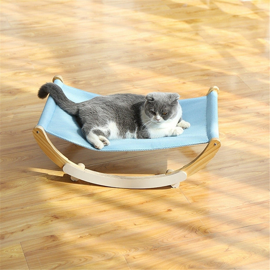 Cat Hammock Breathable Cloth Pet Cradle Sturdy Shaker Bed for Pet Supplies Image 5