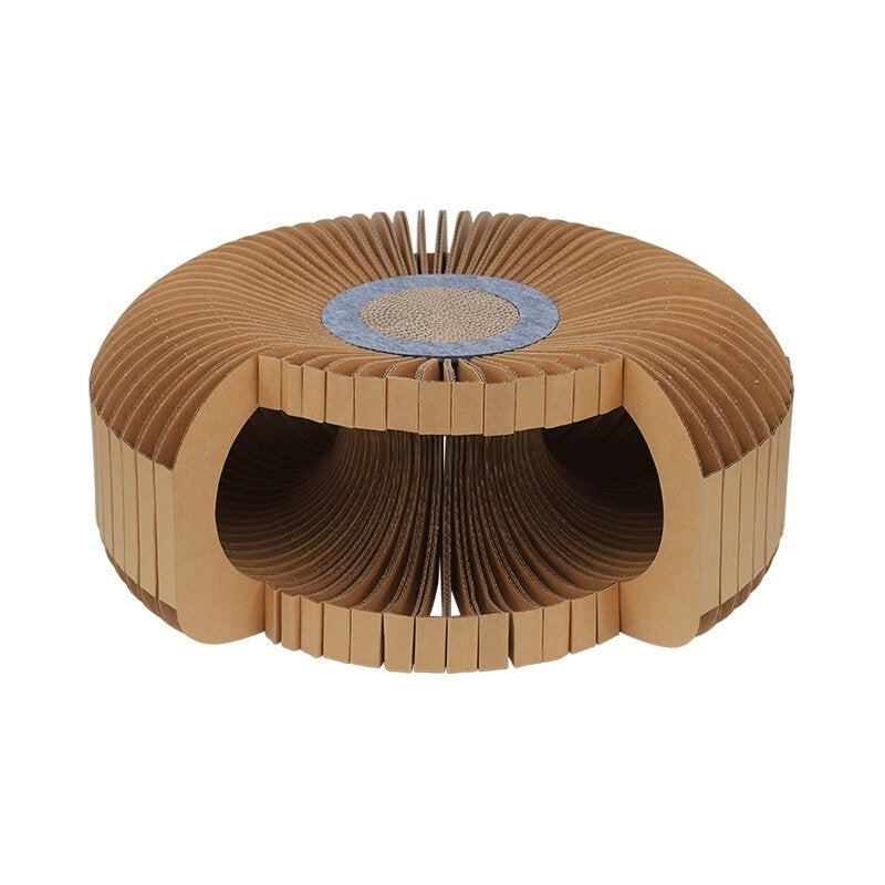 Cat Scratcher Assembly DIY Corrugated Cardboard Cat Scratcher Toy Image 1