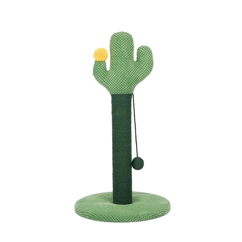 Cat Scratching Post Cactus Grab Post Grind Claws Play for Pet Image 1