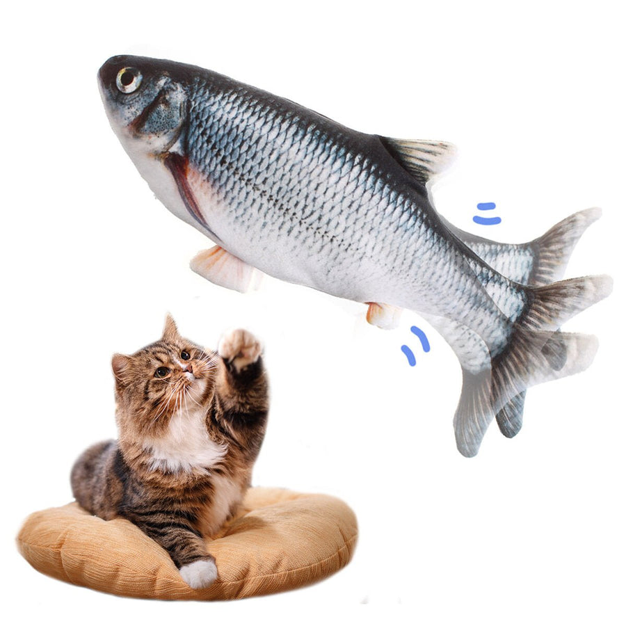 Cat Toy Fish, Catnip Electric Doll Fish, Simulation Electric Toy Fish with USB Charge, Interactive Toy Image 1