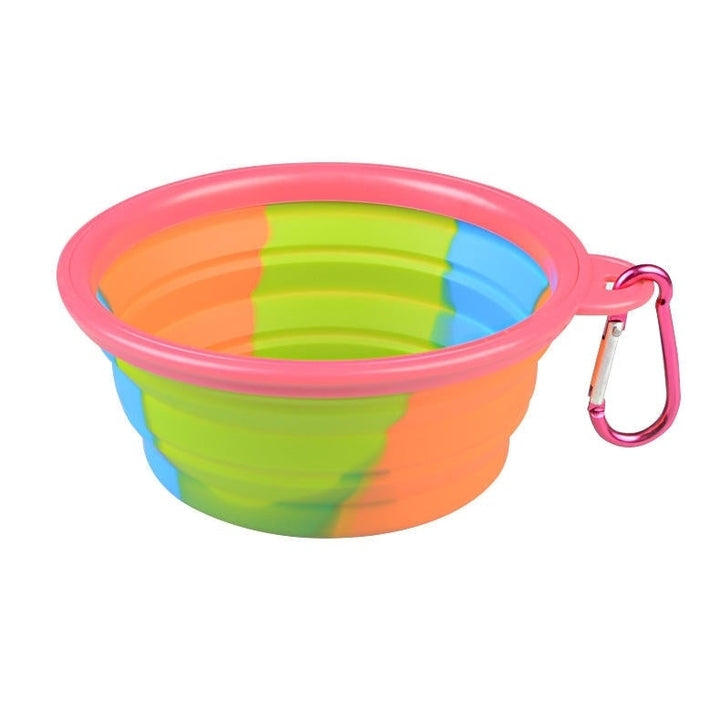 Camouflage Silicone Bowl Collapsible Portable Out Pet Bowl Cat And Dog Universal Image 7