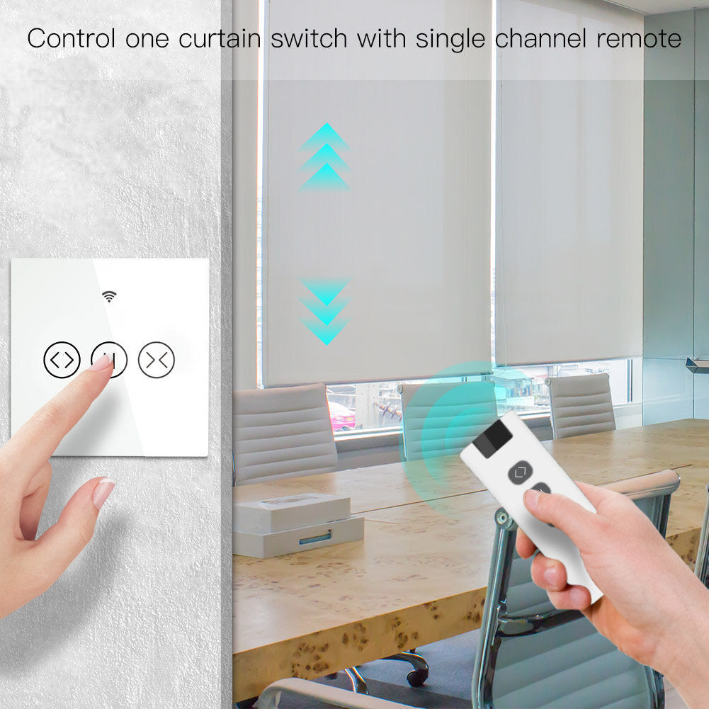 Channel RF433 Remote Control for WiFi Curtain Switch RF Roller Blinds Module Battery Powered Curtain Accessories Emitter Image 5