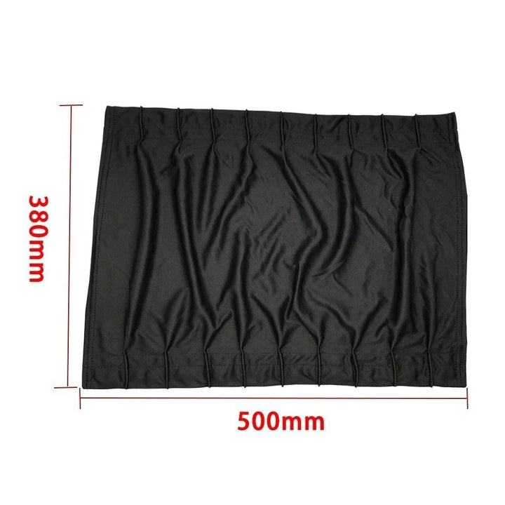 Car Windshield 50S Pure Black Shading And UV Insulation Curtain Front Rear Awning Image 6