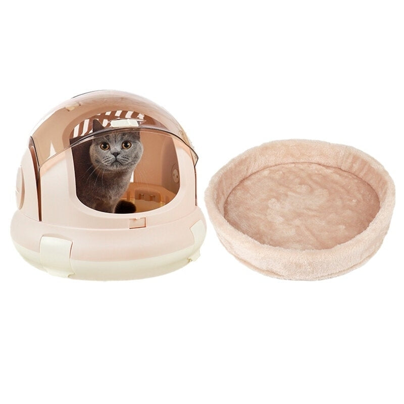 Cat Cage Multi-function Cat Carrier Portable Space Capsule Pet Kennel Image 4